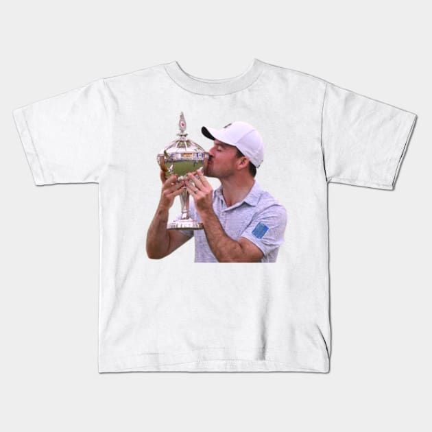 Rory Mcilroy Kids T-Shirt by zarafaart